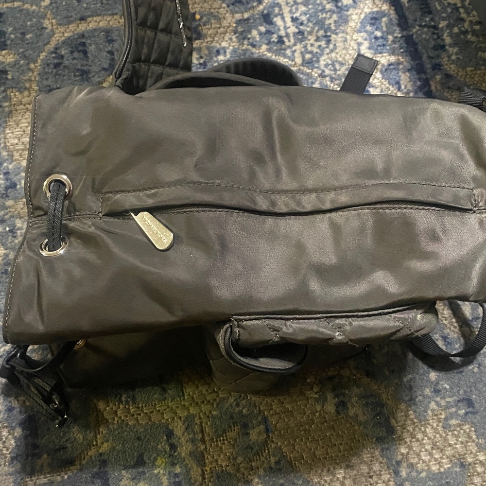 Michael Kors Quilted Charcoal Backpack - Picture 5 of 7